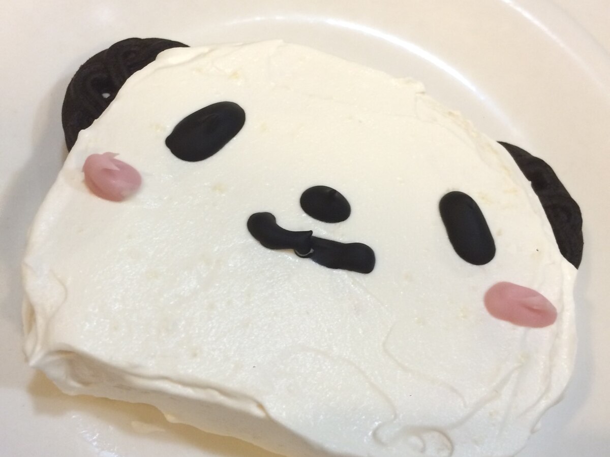 親子で作る お買いものパンダの簡単ミニケーキ レシピ 作り方 By 8んda 楽天レシピ